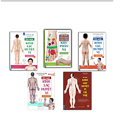 Combo 5c - Đồ giải kinh lạc huyệt vị + Liệu pháp chữa bệnh - Khu phản xạ (sách bản quyền) - Lạc Phàm