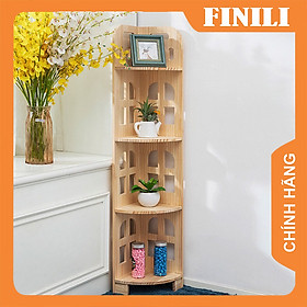 Kệ góc 5 tầng trang trí gỗ thông, kệ trang trí góc nhà nghệ thuật FH72