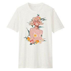 Áo T-shirt Unisex Cho Bé DOTILO FLOWER GIRL B - d201a