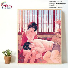 Mua Tranh tô màu theo số tình yêu đôi lứa TY4248