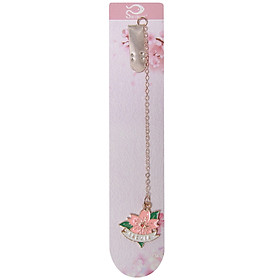 Nơi bán Bookmark Kẹp Sách Kim Loại Phối Charm Hình Hoa Sakura - Mẫu 4 - Giá Từ -1đ