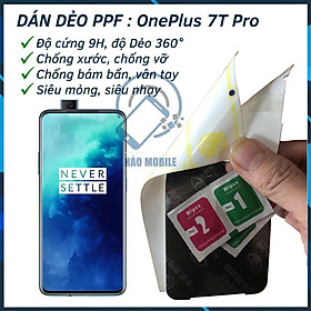 Dán dẻo PPF trước và sau OnePlus 7T Pro