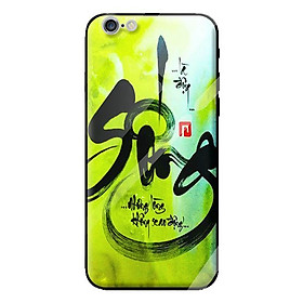 Ốp kính cường lực cho iPhone 6 thư pháp 40 - Hàng chính hãng
