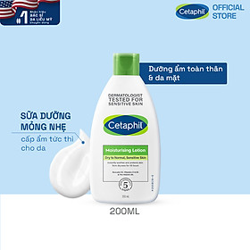 Sữa dưỡng ẩm cho da nhạy cảm Cetaphil Moisturizing Lotion 200ml