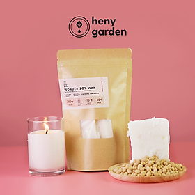 Sáp Đậu Nành Làm Nến (Soy Wax) Heny Garden – Nguyên Liệu Làm Nến Thơm Handmade, Tặng Kèm Mẫu Thử Tinh Dầu Với Mỗi Đơn Hàng