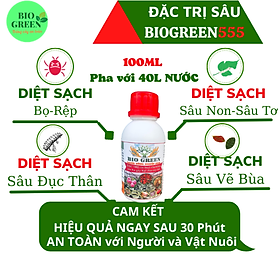 Mua Chế phẩm sinh học trừ sâu bệnh BIO GREEN 100ml  thuốc trừ sâu rầy  rệp sáp  bọ trĩ  nhện đỏ bọ cánh cứng.v.v  không độc hại