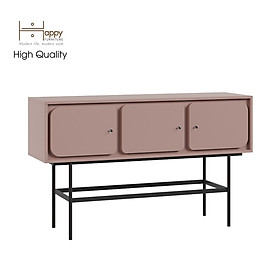 [Happy Home Furniture] SWEETY, Tủ lưu trữ 3 cửa mở - chân sắt, 136cm x 40cm x 82cm ( DxRxC), TCM_064