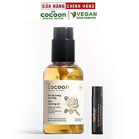 Combo Dầu tẩy trang hoa hồng cocoon 140ml + Son dưỡng môi dầu dừa bến tre cocoon 5g