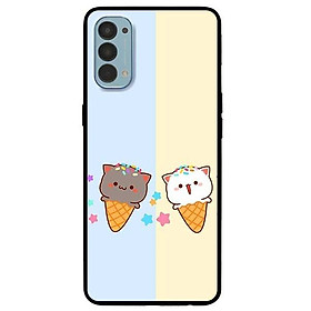 Ốp lưng dành cho Oppo Reno 3 / A91 - Reno 3 Pro - Reno 4 - Reno 4 Pro mẫu Couple Kem