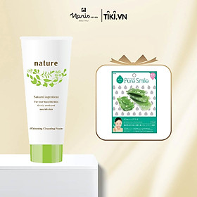 Sữa rửa mặt Nhật Bản cho da nhạy cảm Naris Nature Whitening Cleasing Foam (100g) – Hàng Chính Hãng