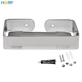 Kệ đựng xà bông cục dán tường inox 304 có keo dán Hobby Home Decor SB4