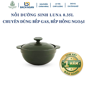 Mua Nồi dưỡng sinh Luna 0.35L - Có nắp - dùng cho Bếp gas  bếp hòng ngoại - thích hợp kho cá  hầm cháo