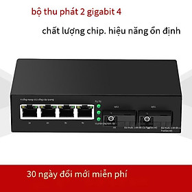 Ưu đãi đặc biệt 2 đèn 4 điện gigabit thu phát đơn sợi quang thu phát chuyển đổi quang điện giao diện SC một bộ