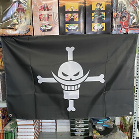 Cờ hải tặc One Piece - Cờ Râu Trắng - Cờ Hải Tặc Bố Già 60 x 90cm