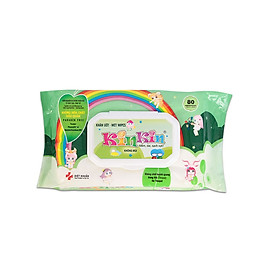 Khăn giấy ướt 80 tờ không mùi Kinkin