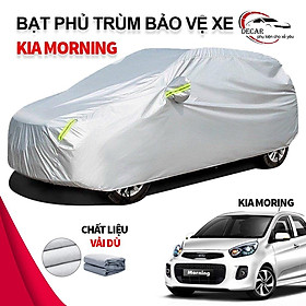 Bạt phủ xe ô tô Kia Morning  chất liệu vải dù oxford cao cấp, áo trùm xe ô tô 5 chỗ , bạc phủ trùm bảo vệ che nắng