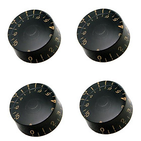 Black Speed Knobs Volume Tone Control Buttons for Gibson LP Electric Guitar