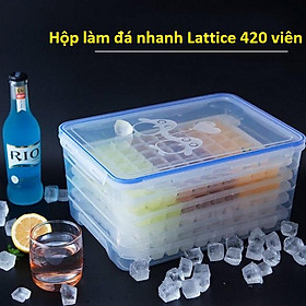 Hộp làm đá nhanh 9.5L 420 viên đá 