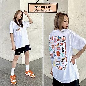 Áo thun tay lỡ SWE form rộng Unisex nam nữ phong cách Ulzzang