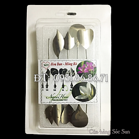Bộ 10 dụng cụ làm rau câu 3D – Set 9 – Bộ làm hoa ban, móng bò - Tặng kèm kim nhụy – Mã số 1270