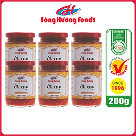 6 Hũ Ớt Tươi Xay Sông Hương Foods Hũ 200g