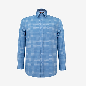 Áo sơ mi nam KHATOCO Tailor Fit dài tay A1MD538T1-CNCR787-2707-D