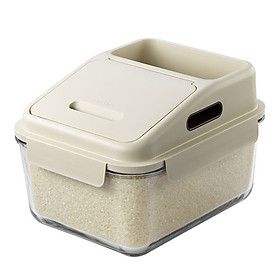 Glasslock Imported Rice Barrel Moistureproof Insect Resistant Rice Flour Grain Storage Box Rice Box 6L / MCRB-600RS