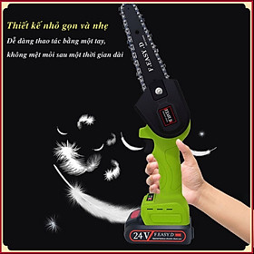 Mua Máy Cưa Gỗ Xích Điện Mini Cầm Tay Pin Lithium F.EASY.D 3MOS RoHs Công Suất 1000W  Không Chổi Than