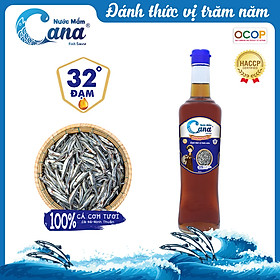 Nước mắm truyền thống CANA 32 độ Đạm - 500ml Chai Thủy Tinh