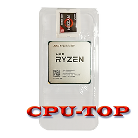 Hình ảnh Mới AMD Ryzen 5 5500 R5 5500 3.6 GHz 6 Nhân 12 Luồng 7NM L3 = 16M 100-000000457 Ổ Cắm AM4 Không Quạt