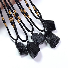 Black Tourmaline Reiki Stones Wand Exclusive Crystal Home Specimens Pendant