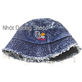 Nón bucket,nón tai bèo Jeans hàn quốc - Mũ vành cụp Jeans rách cực chất thời trang nam nữ hot teen