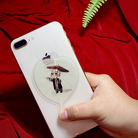 Mua Lá Bồ Đề Thư Pháp - Hình Chú Tiểu (Nhiều Mẫu Mới 2021) (Cầu Bình An Và May Mắn)  Quà Tặng Cho Bạn Bè Người Thân - Ốp DT