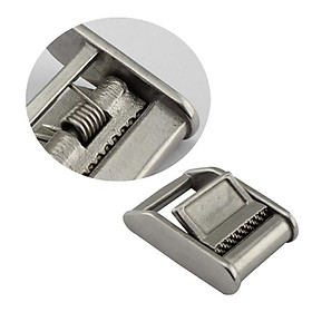 2x Cargo Lash 25mm Cam Buckle for Tie Down Strap - Stainless Steel