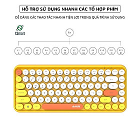 Bàn phím bluetooth không dây XSmart 308i cho điện thoại, máy tính bảng, laptop, pc máy tính bàn siêu CUTE, phím cực thích - Hàng Chính Hãng