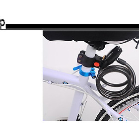 Mua Thiết bị báo động trống trộm dây khóa xe đạp  xe máy an toàn  hiệu quả (Tặng kèm miếng thép đa năng 11in1)