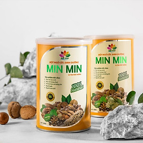 2 Hộp Ngũ Cốc Mẹ Bầu Và Lợi Sữa Min Min 500G Mẫu Mới 29 Loại Hạt Cao Cấp