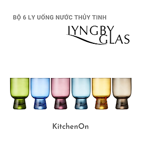 Bộ 6 ly uống nước Lyngby Glass Đan Mạch