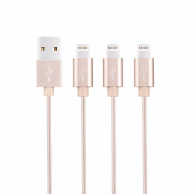 Bộ 3 Dây Cáp Sạc Cổng Lightning Cho iPhone Kiiri (1m)