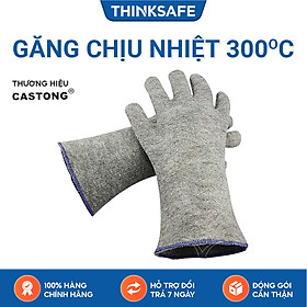Mua Găng tay chịu nhiệt 300℃ Castong xám  chống nóng  chịu nhiệt  cách nhiệt nhiều lớp  hấp thụ mồ hôi  bền không nóng chảy