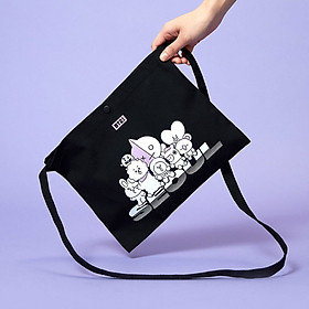 BTS BT21 Official Authentic Goods CITY EDTION SEOUL Canvas Sacoche Bag