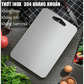 THỚT INOX 304 CAO CẤP SIZE LỚN Kháng Khuẩn Cường Lực- Vệ Sinh Dễ Dàng