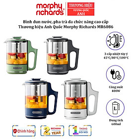 Mua Bình đun nước pha trà  hâm cháo đa chức năng Morphy Richards MR6086 Có 3 mức nhiệt độ ở 45°C / 80°C / 100°C - HÀNG NHẬP KHẨU