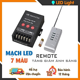 MẠCH LED 7 MÀU RGB - DIMMER 30A - TĂNG GIẢM ÁNH SÁNG