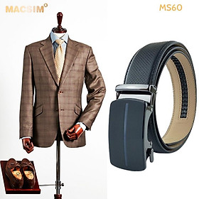Thắt lưng nam -Dây nịt nam da thật cao cấp nhãn hiệu Macsim MS60