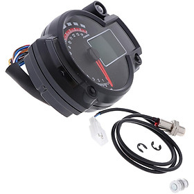 High Quality Motorcycle Digital Speedometer LCD Gauge Speedometer Tachometer