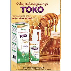 Dung dịch xịt họng keo ong TOKO Tako nguyên liệu keo ong nhập khẩu Hàn Quốc