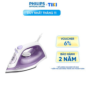 BÀN ỦI HƠI NƯỚC Philips DST1040/30 | 2000W | mặt đế chống dính - Hàng Chính Hãng 