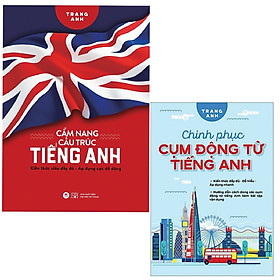 Hình ảnh Combo 2 quyển cẩm nang cấu trúc tiếng anh + chinh phục cụm động từ tiếng anh