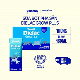 COMBO 48 HỘP SỮA BỘT PHA SẴN DIELAC GROW PLUS 180ML
